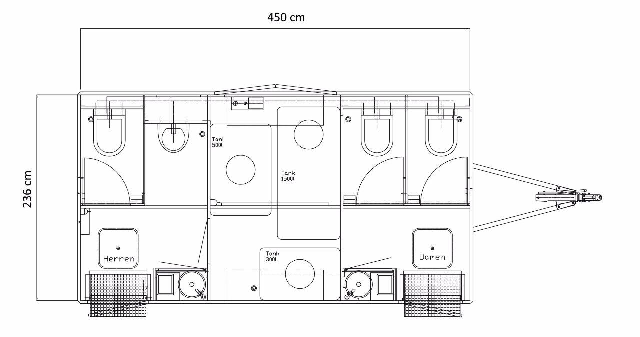 SANITÄR-TRAILER FTT 460 Autark